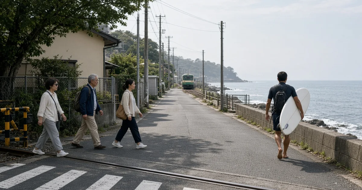 踏切と海へのアクセスを混同しない
