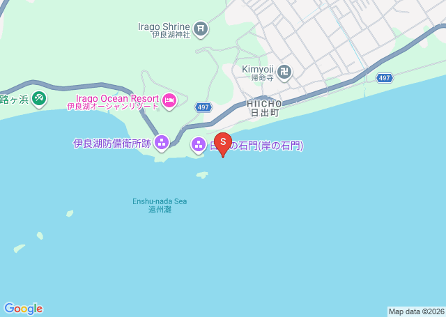 石門の位置（地図）