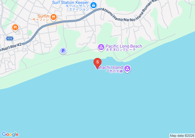 弥八島の位置（地図）