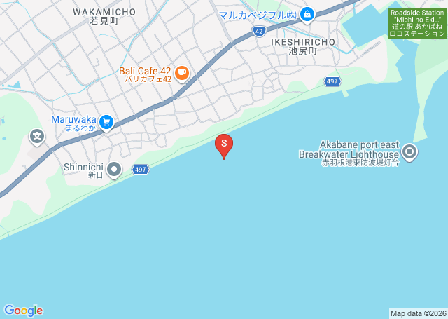 全日本の位置（地図）