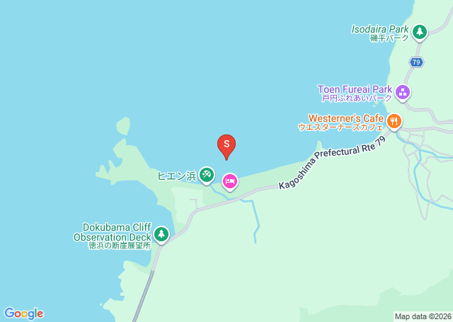 ヒエン浜の位置（地図）