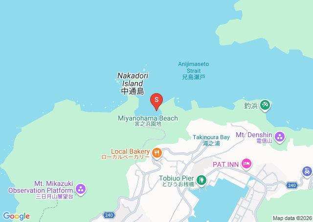 宮之浜（ドラゴン）の位置（地図）