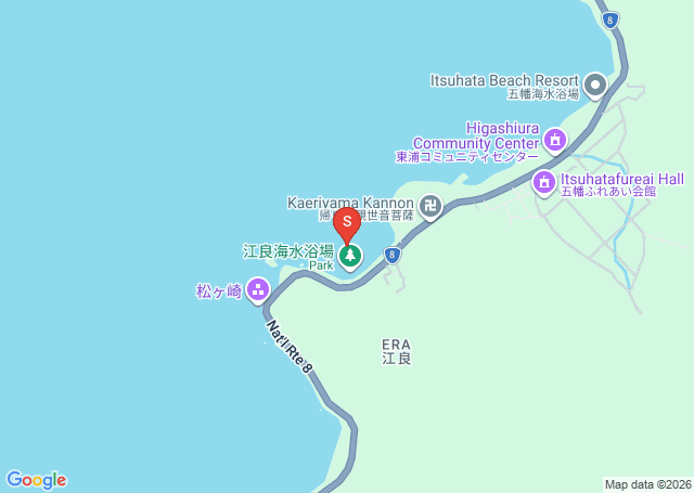 江良の位置（地図）