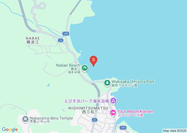 難波江の位置（地図）