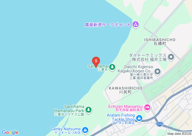 鷹巣港の位置（地図）