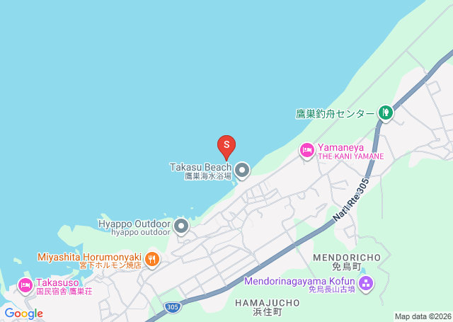 鷹巣の位置（地図）