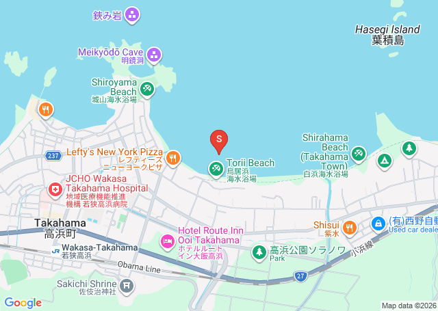鳥居浜の位置（地図）