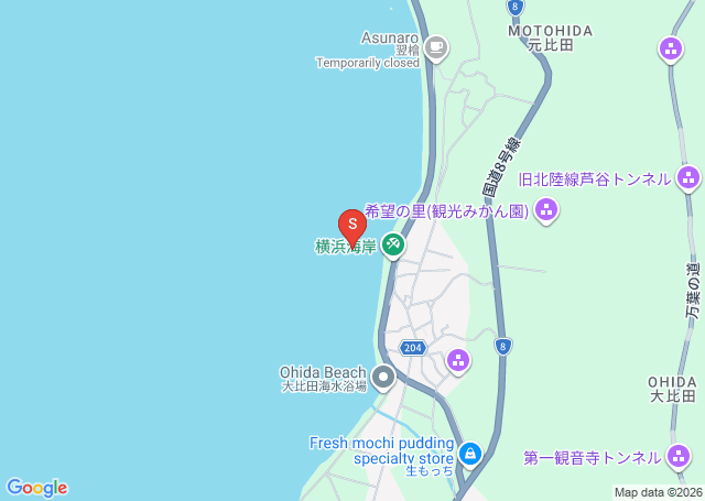 横浜の位置（地図）