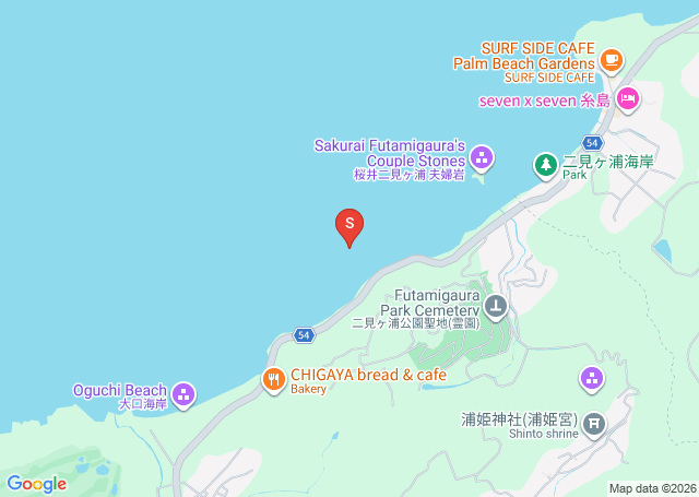 二見ヶ浦の位置（地図）
