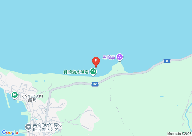 鐘崎の位置（地図）