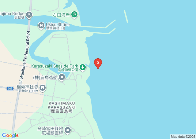 烏崎の位置（地図）