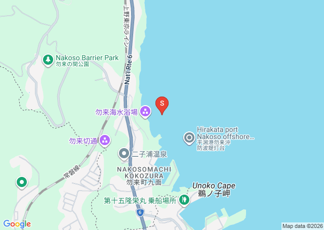 勿来の位置（地図）