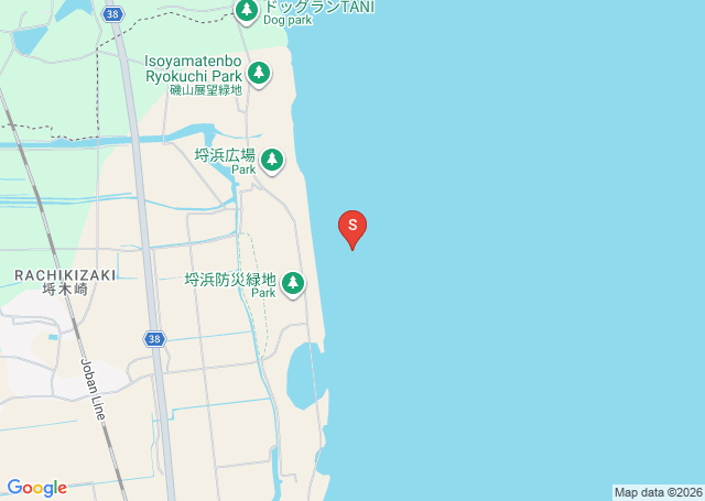 埓木崎の位置（地図）