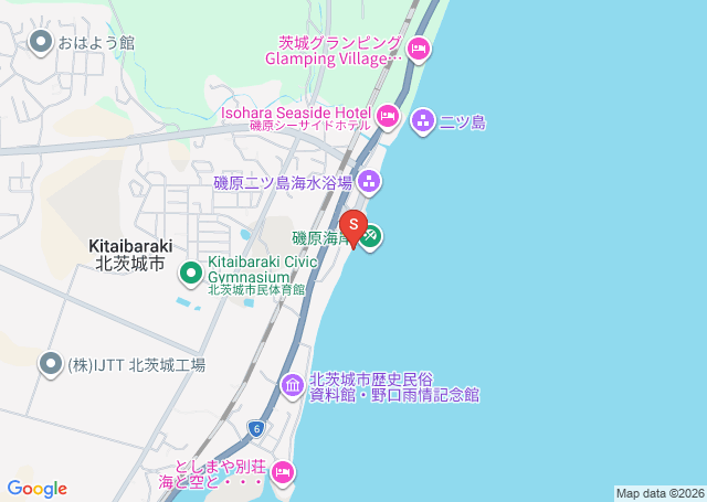 二ツ島の位置（地図）