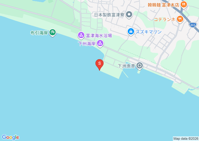富津の位置を示す地図