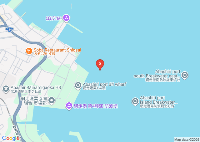 網走の位置（地図）
