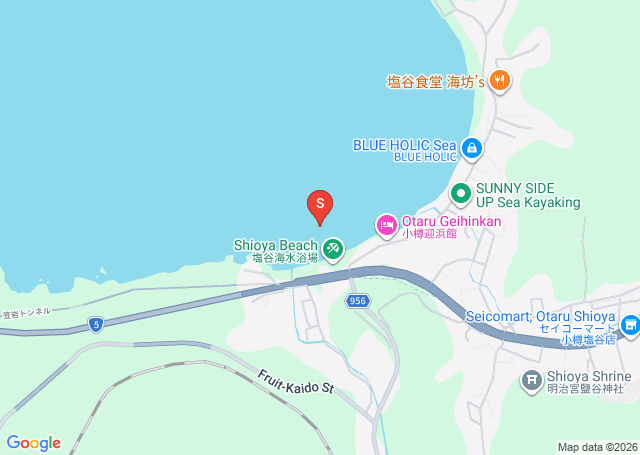 塩谷の位置（地図）