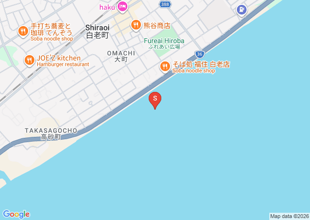 白老の位置（地図）