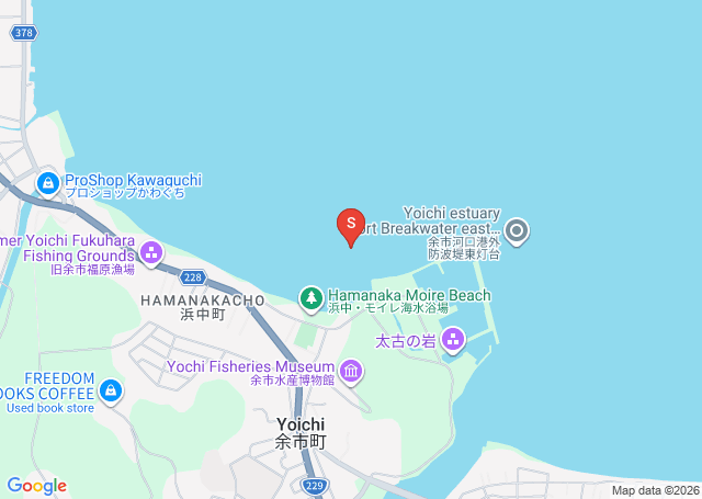 余市の位置（地図）