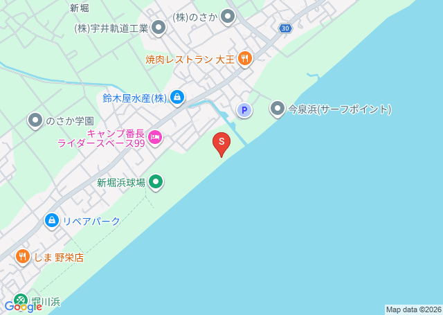 今泉の位置を示す地図