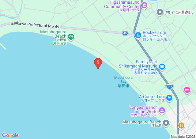 増穂浦の位置（地図）