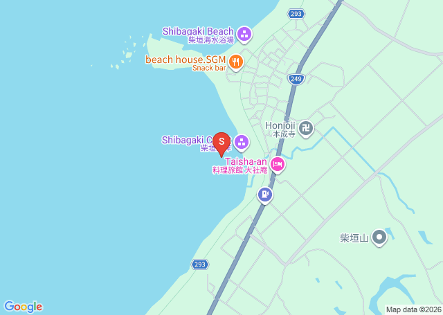 柴垣の位置（地図）