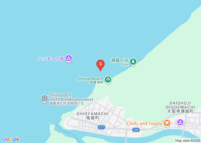 塩屋の位置（地図）