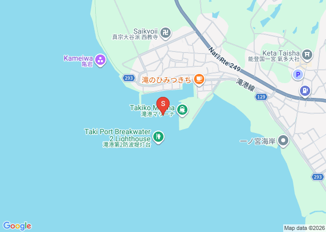 滝碕の位置（地図）