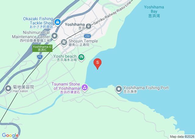 吉浜の位置（地図）