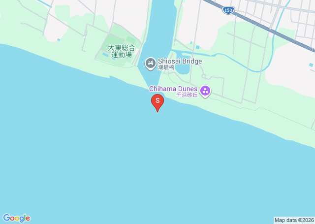 菊川河口の位置（地図）