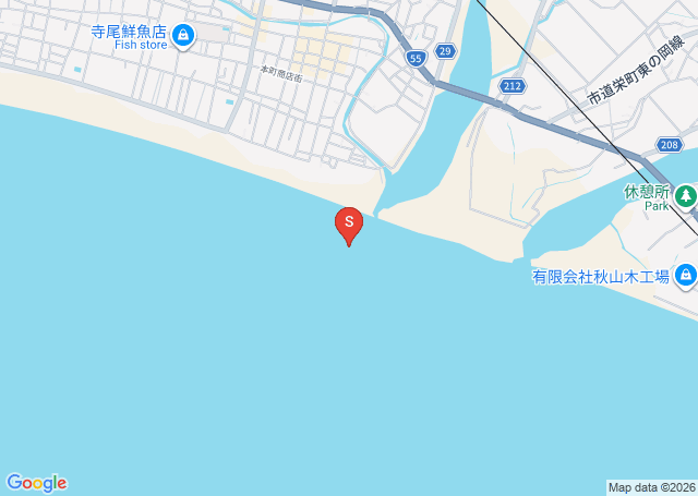 安芸川の位置（地図）