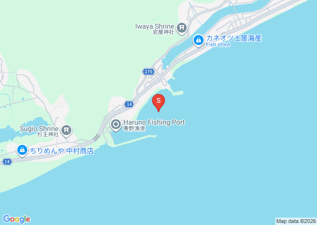 甲殿の位置（地図）