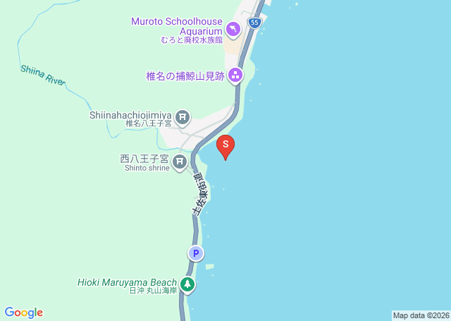 椎名の位置（地図）