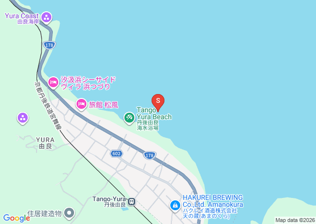 由良の位置（地図）