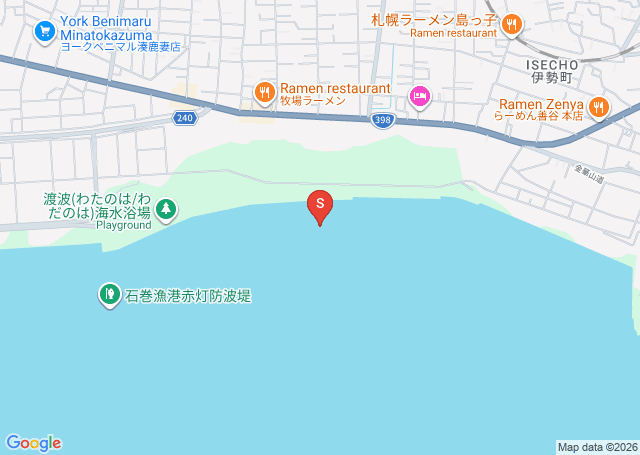 長浜の位置（地図）