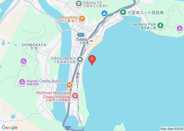 大堂津の位置（地図）