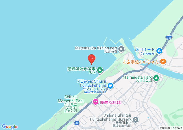 藤塚浜の位置（地図）