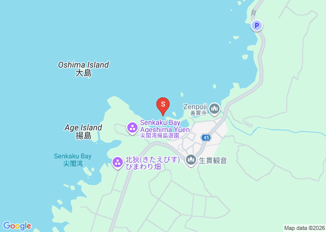 尖閣湾の位置（地図）