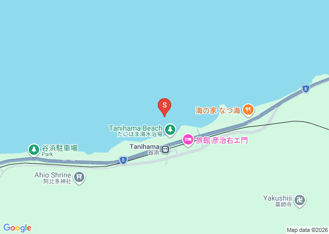 谷浜の位置（地図）