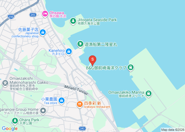 御前崎・坂下の位置（地図）