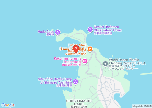 波戸岬の位置（地図）