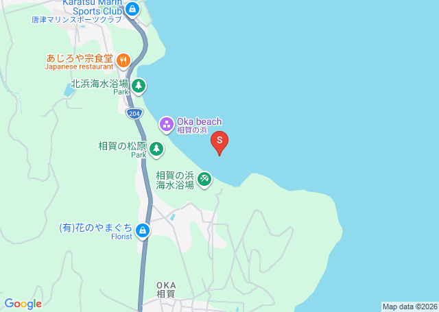 相賀の位置（地図）