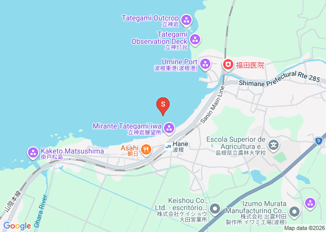 波根の位置（地図）