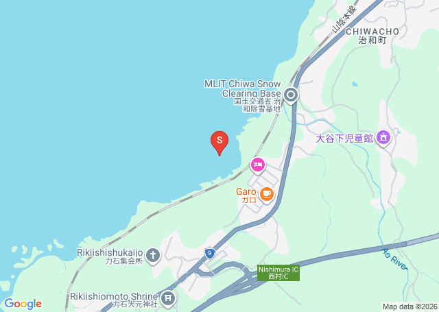 波子の位置（地図）