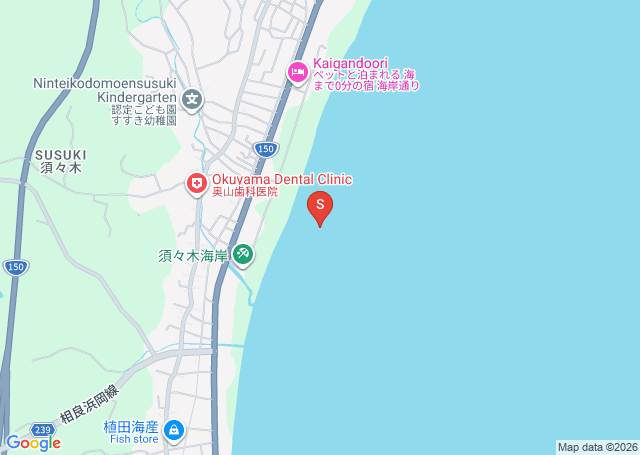 須々木の位置（地図）