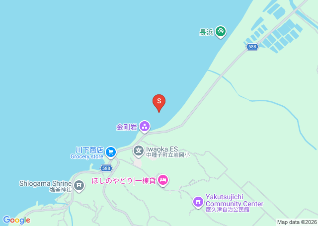 屋久津の位置（地図）