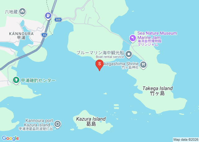 竹ヶ島の位置（地図）