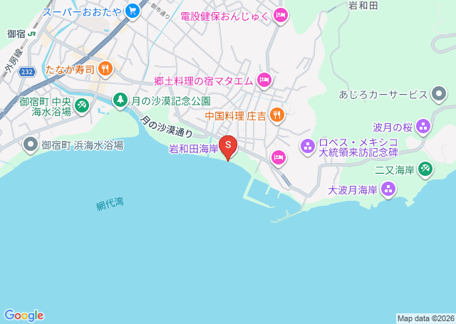 浦仲の位置を示す地図