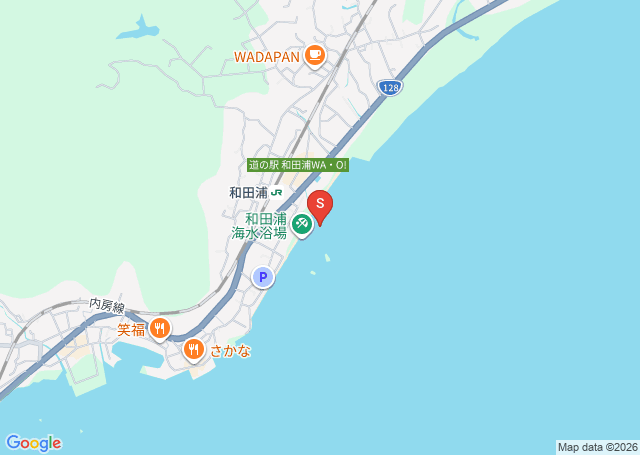 和田・若千葉荘前の位置を示す地図
