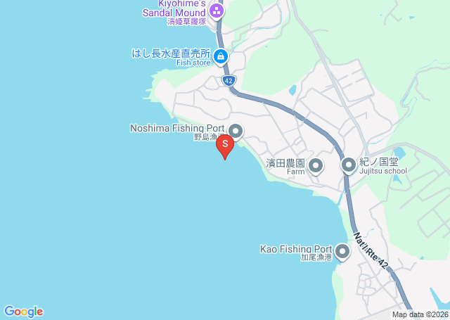 野島の位置（地図）